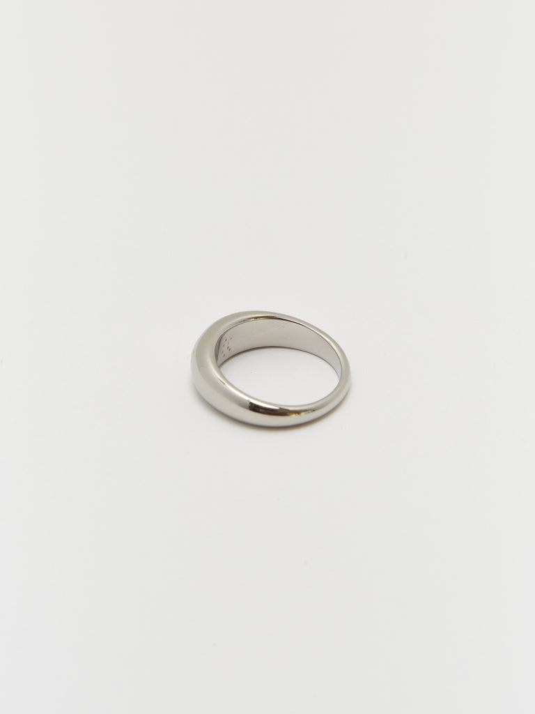 Circle Oval Thin Silver Ring l Dainty Unique l Stacking